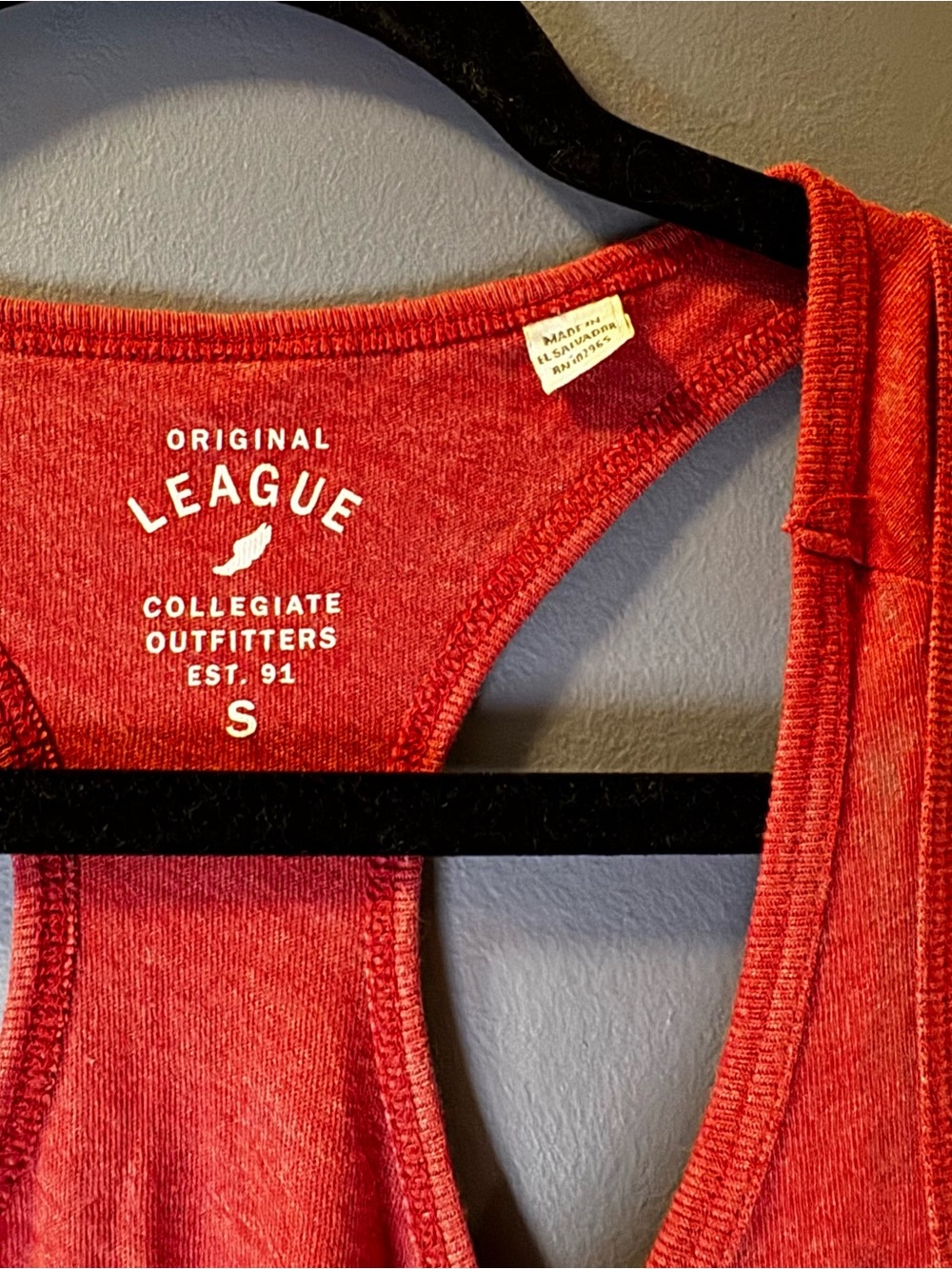 Cornell Red Racerback Tank Top with White Lettering - Picture 4 of 5